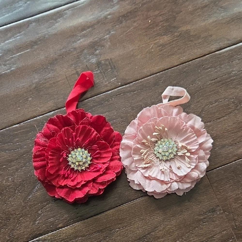 Tieks and Pink Floral Bows Or Headbands